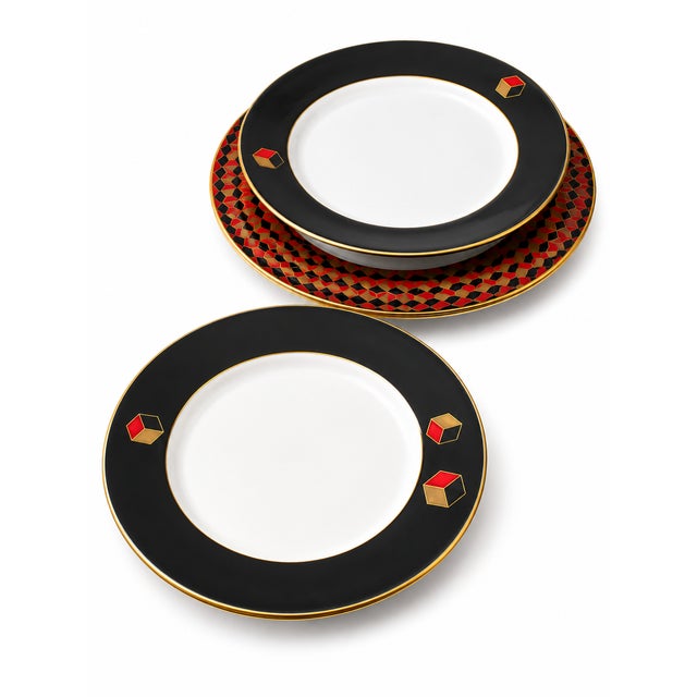 1980s Angela Cummings for Arita Japan Rare Dinnerware Set – 18Pieces For Sale - Image 10 of 12