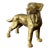 Vintage English Brass Dog For Sale