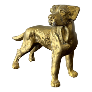 Vintage English Brass Dog