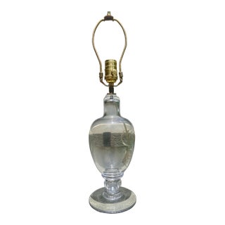 Late 20th Century Hand-Blown Glass Lamp – Attributed to Simon Pearce For Sale