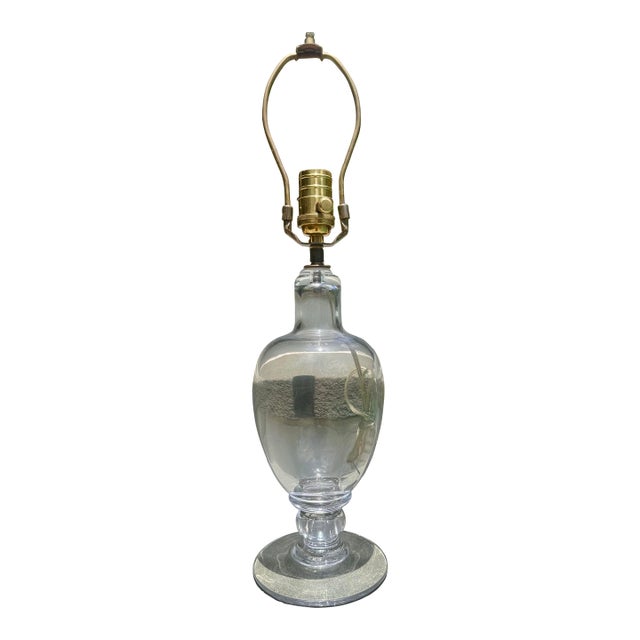 Late 20th Century Hand-Blown Glass Lamp – Attributed to Simon Pearce For Sale