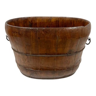 Late 19th Century Chinese Hand Made Wooden Wash/Laundry Basin For Sale