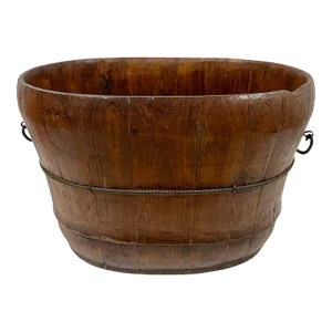 Late 19th Century Chinese Hand Made Wooden Wash/Laundry Basin