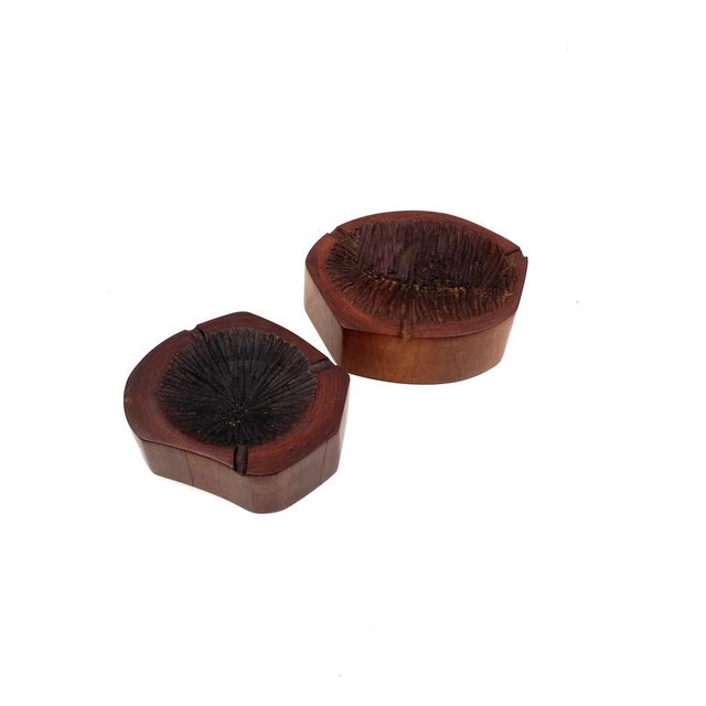 Modern Wood Ashtrays, France, 1970s, Set of 2 For Sale - Image 6 of 18