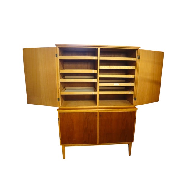 Mid 20th Century Scandinavian Mid-Century Modern Double Bodied Cabinet For Sale - Image 5 of 12