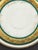 Metal Antique William Guerin & Co. Limoges France Porcelain Saucer Celeste Teal & Encrusted Gold c.1891-1932 For Sale - Image 7 of 18