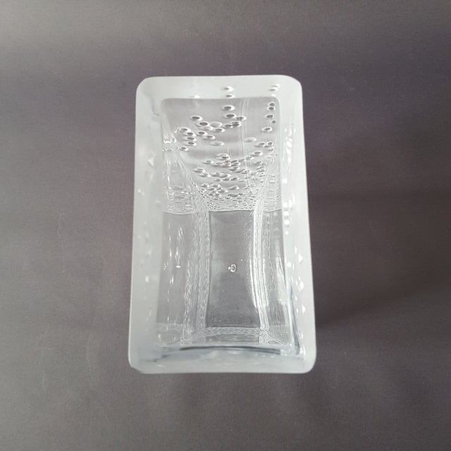 1970s Heavy Glass Vase by Peill & Putzler, Germany For Sale - Image 9 of 12