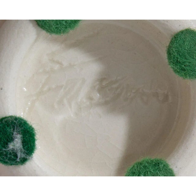 Freeman Signed Postmodern Studio Pottery Vase For Sale - Image 9 of 9