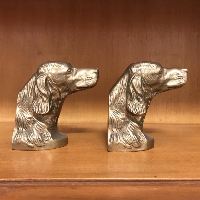 Vintage Brass Dog Bookends a Pair Chairish