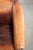 Brown Vintage Sheepskin Club Armchair with Black Piping For Sale - Image 8 of 16