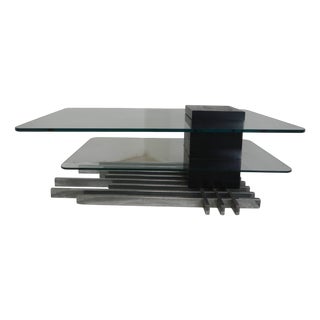 Tempered Glass Coffee Table by Vittorio Dassi, 1960s For Sale