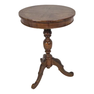 Round Wooden Coffee Table, 1920s