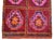 Deep Burgundy & Hot Pink Vintage Rug | 4x6 Turkish Rug Geometric Wool Kilim | Mid Century Tribal Accent - 3′10″ X 6′3″ For Sale - Image 9 of 11