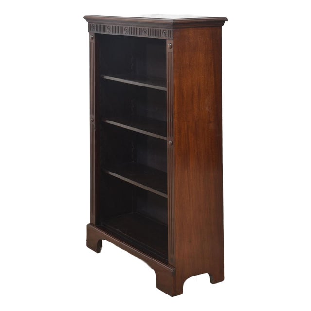 Mahogany Open Bookcase, 1890s For Sale