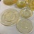 Glass 1970s the Jennifer Miniatures "Cameo" Pattern Yellow Glass Set - 49 Pieces For Sale - Image 7 of 13