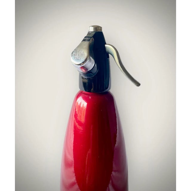 Mid-Century Modern 1970s Retro Boc Sparklet Soda Syphen in Ruby Red For Sale - Image 3 of 5
