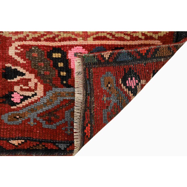 Mid-Century Modern Mini Decorative Vintage Rug For Sale - Image 3 of 3