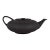 1980s Michael Aram Matte Black "Africana Collection" Teapot For Sale