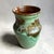 Vintage Studio Art Drip Glaze Green Pottery Vase. For Sale - Image 4 of 6