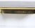 Metal Italian Modern Brass Desk With Inset Bordered Leather Surface For Sale - Image 7 of 18