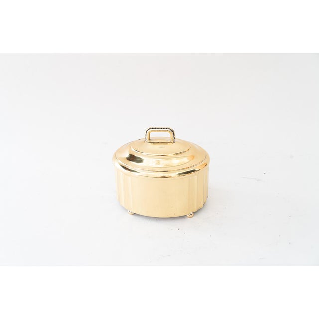 Argentor Art Deco Jewelry Box around 1920s ( signed on bottom ) Polished and stove enameled This piece has an attribution...