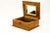 Jewelry box, circa 1950s Wood polished.