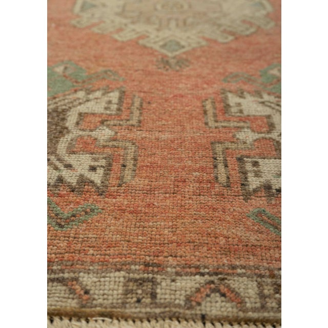 Turkish Turkish Mini Rug Oriental Hand Knotted Vintage Rug 1'6" x 3' #21209 For Sale - Image 3 of 8