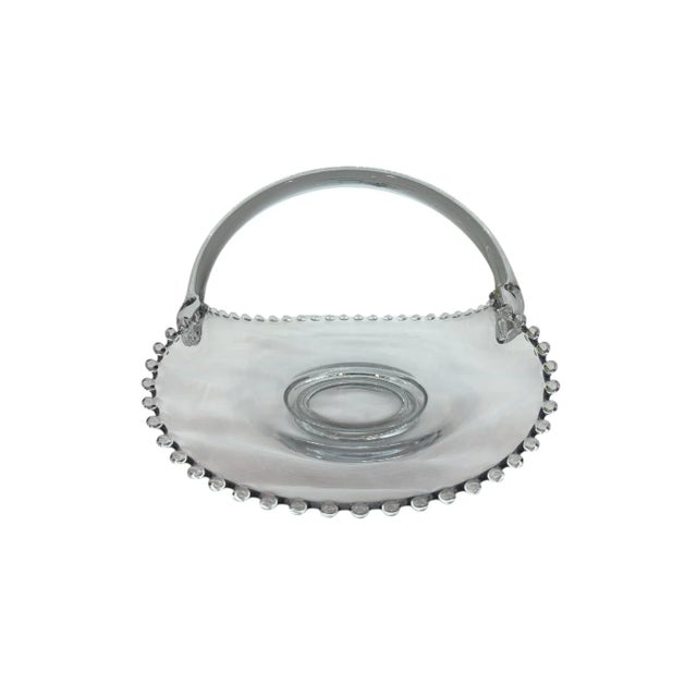 This beautiful basket is part of the Candlewick line. It's manufactured by hand by Imperial Glass. Measurements for full...