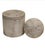 1990s Travertine Stone Canister and Sphere Set- 2 Pieces For Sale - Image 10 of 10