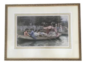 "The Wedding Party" Victorian Lithograph by Sir Frederic Leighton, 1st Baron Leighton From Fortnum & Mason Permanent Collection.