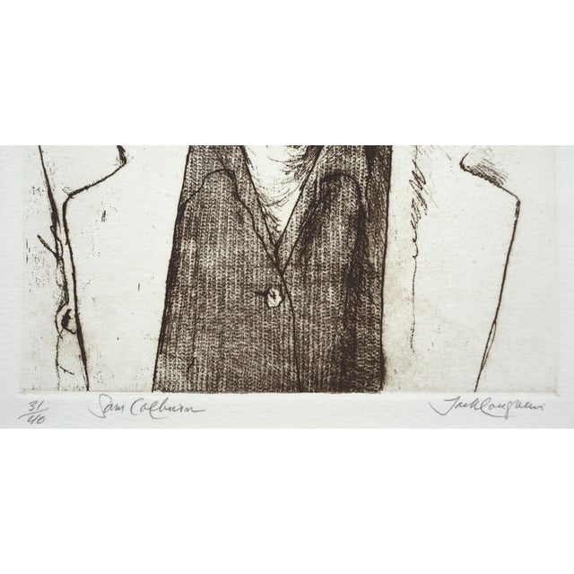 Sam Colburn Carmel Artist Portrait, Signed Limited Edition Realist Lithograph by Jack Coughlin For Sale In Monterey, CA - Image 6 of 6