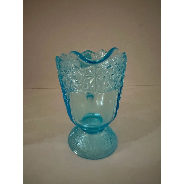 Late 19th Century Antique Turquoise Queen Daisy & Button Creamer McKee & Bro., 1880’s For Sale - Image 5 of 8