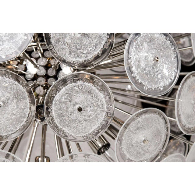 Chrome Modernist Vistosi Disc Sputnik Chandelier For Sale - Image 8 of 10