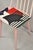 Wood Late 20th Century Folke Pålsson J77 Dining Side Chair Abstract Hand Painted Signed Kmac by Hay For Sale - Image 7 of 12