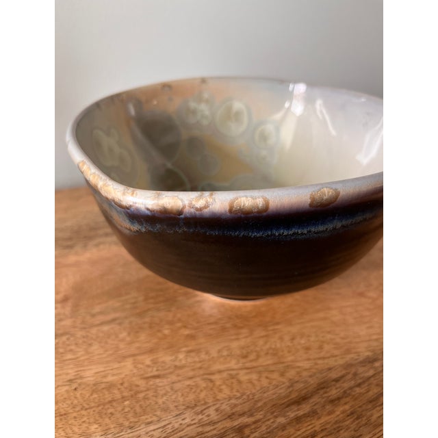 Bill Campbell Crystalline Glazed Bowl Handcrafted in 2016 For Sale - Image 11 of 12