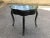 19th C. French Demi-Lune Ebonized Table W/Leather Top For Sale - Image 4 of 11