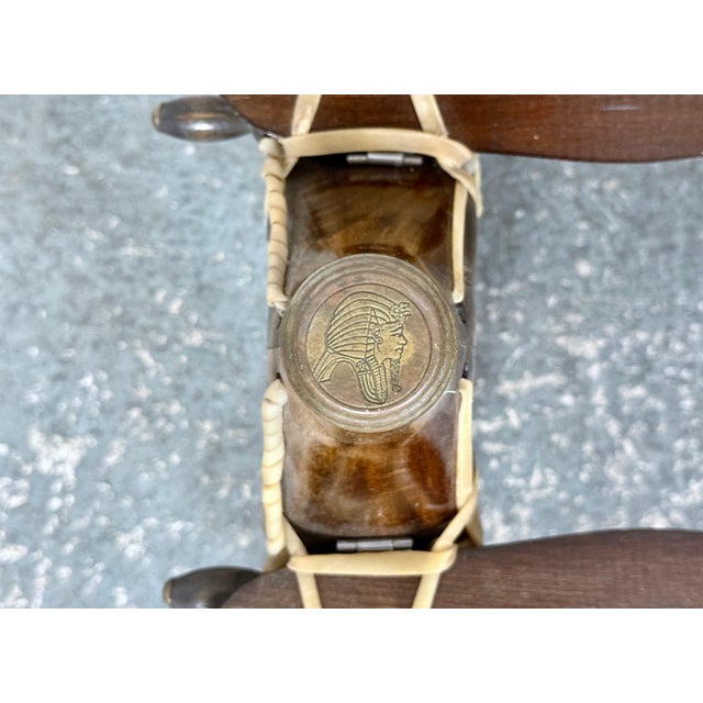 Vintage Camel Saddle Footstool For Sale - Image 10 of 10