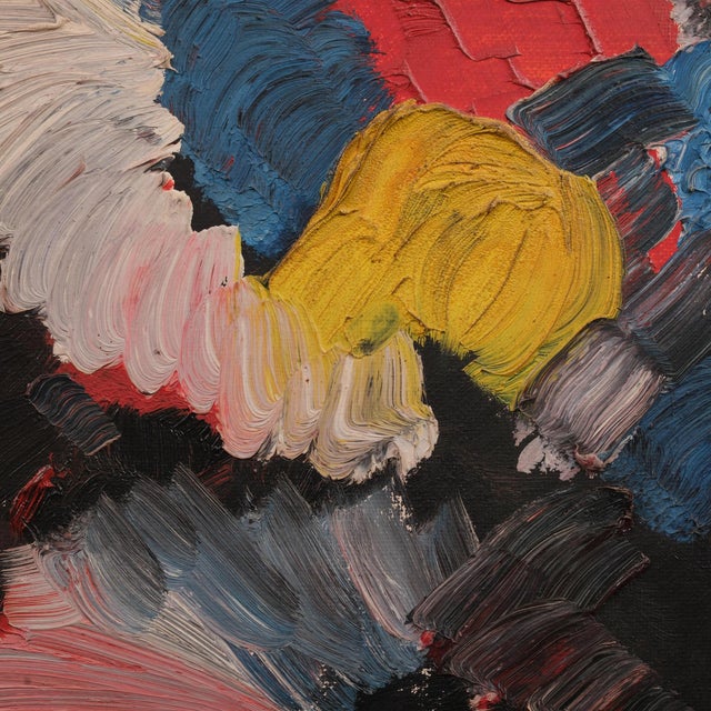 Friedrich Schiemann, Untitled, 1958, Oil on Canvas For Sale - Image 6 of 8