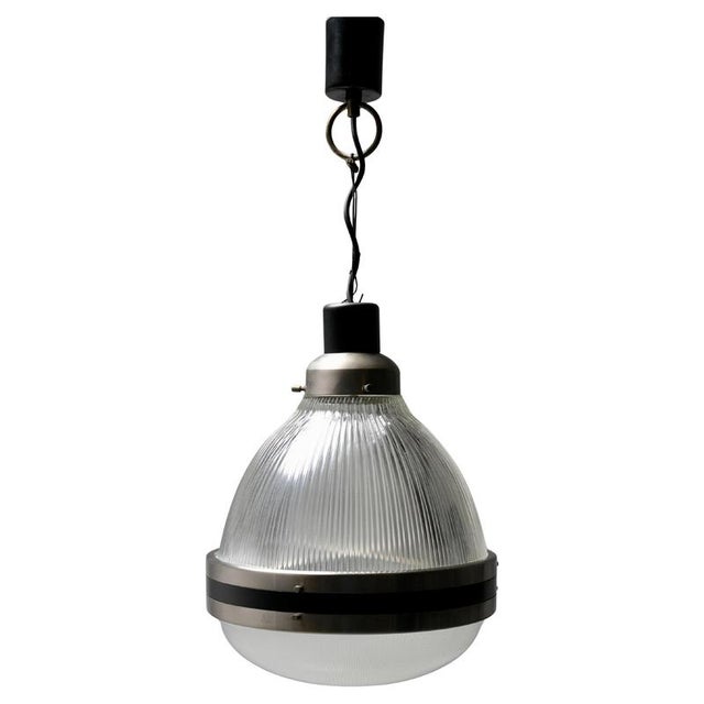 Pendant in Black Painted Metal and Glass by Sergio Mazza, Italy, 1960s For Sale - Image 10 of 10