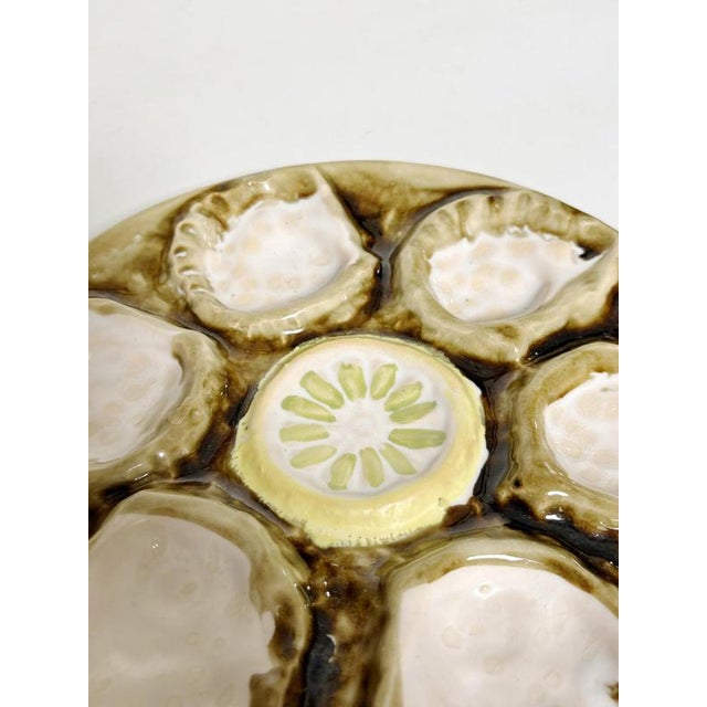 Ceramic Oyster Plates in Ceramic, France, 1970s, Set of 2 For Sale - Image 7 of 17