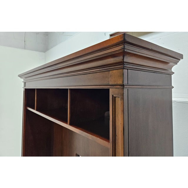 1990s Ethan Allen Cambridge Media Flat Screen Unit Chairish