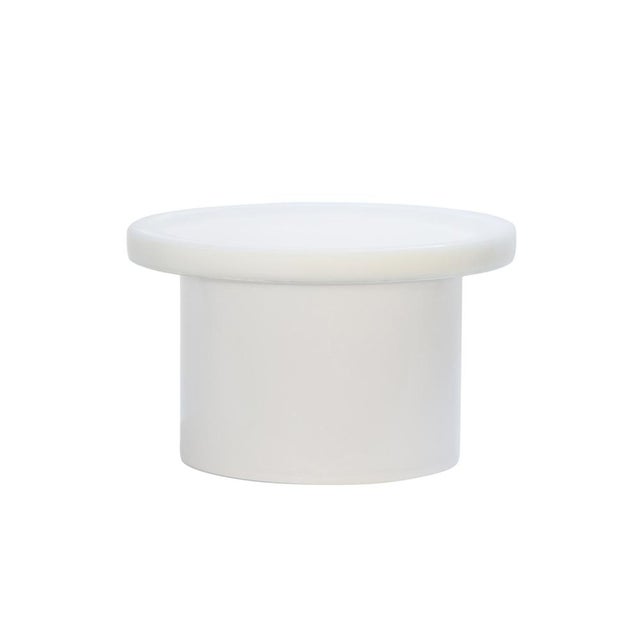 Contemporary Large Alwa Three 5801W Side Table in White by Sebastian Herkner for Pulpo For Sale - Image 3 of 3