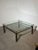 Metal Regency Coffee Table with Glass Top For Sale - Image 7 of 7