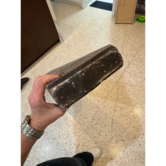 Coffee Vintage Rustic Shelf or Mantle With Decorative Corbels For Sale - Image 8 of 8