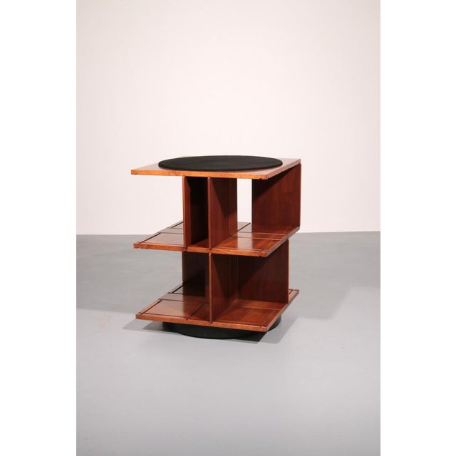 Black Revolving Modular Model 823 Bookcase by Gianfranco Frattini, Italy, 1963 For Sale - Image 8 of 17