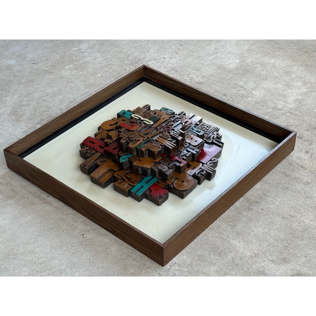 1960s Mid Century Cube Wall Art AlphaSculp Sheldon Rose For Sale - Image 5 of 10