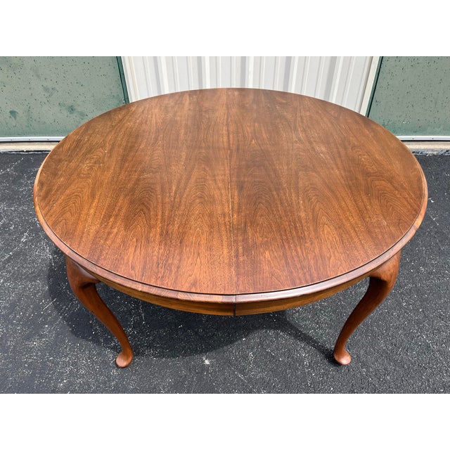 Early 1900s Large Round Oak Farmhouse Dining Table For Sale - Image 10 of 12