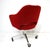 Metal 6 Eero Saarinen Upholstered Rolling Vintage Dining Chairs for Knoll For Sale - Image 7 of 16