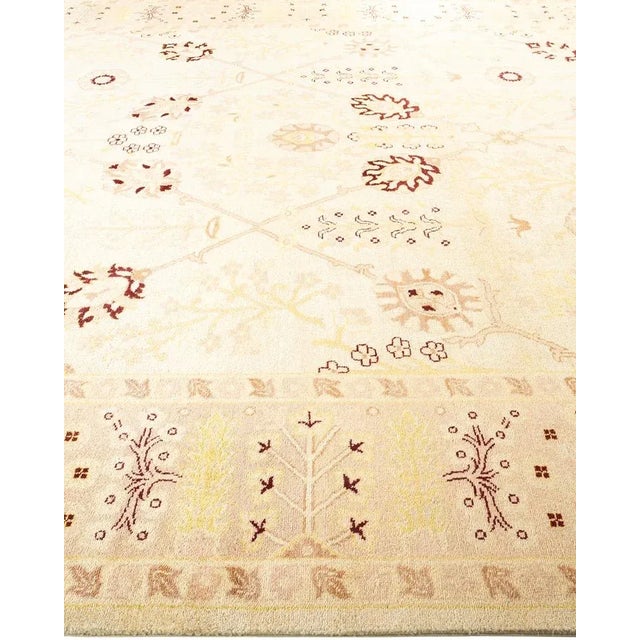 Solo Rugs Eclectic, One-of-a-Kind Hand-Knotted Area Rug in Ivory, 9' 3" x 12' 2" For Sale - Image 4 of 8