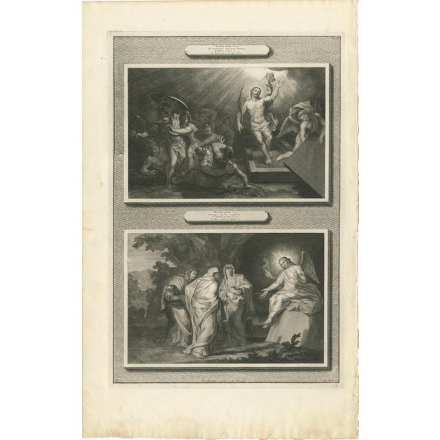 Pieter Mortier, The Passion of Christ, 1700, Paper, Set of 6 For Sale - Image 3 of 9